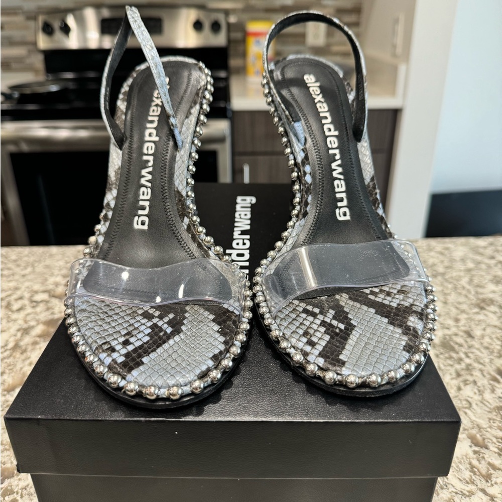 Alexander Wang nova heel in snake